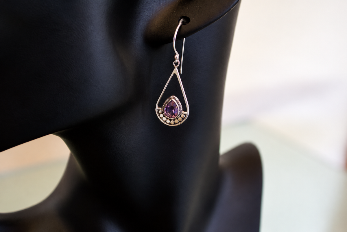 The Crescent Drop Earrings