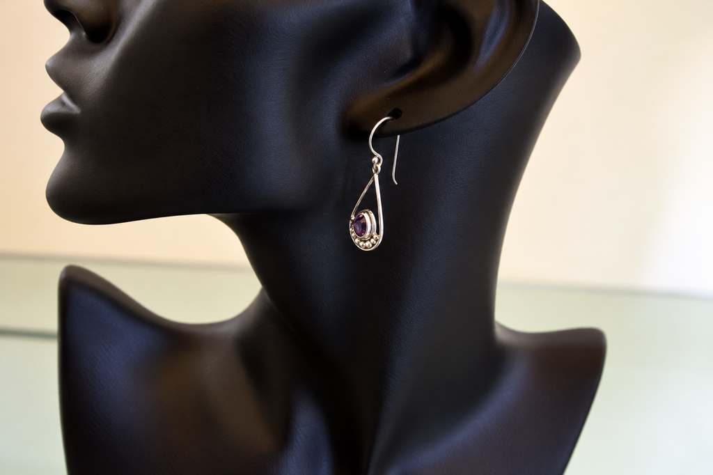 The Crescent Drop Earrings