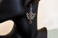 The Fire Chandelier Garnet Earrings