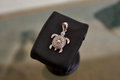 Turtle Pendant with 18kt Gold-Plated Centre