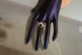 The Sanur Halo Garnet Ring