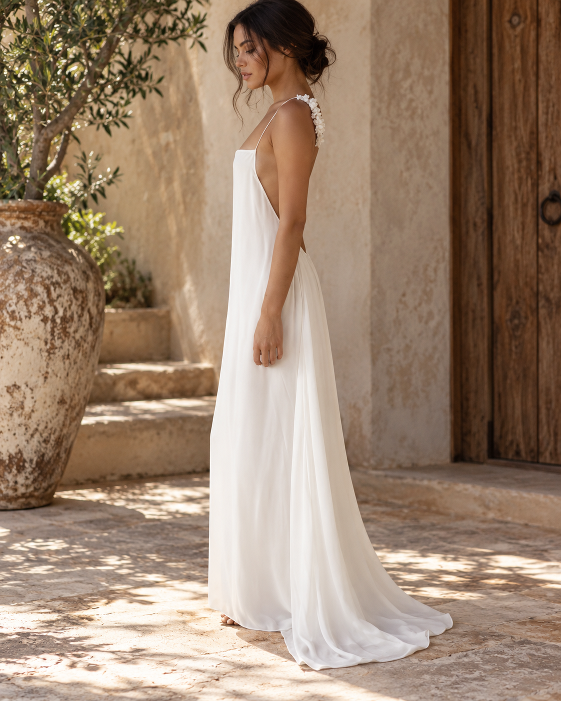 UMA RUFFLED MAXI DRESS