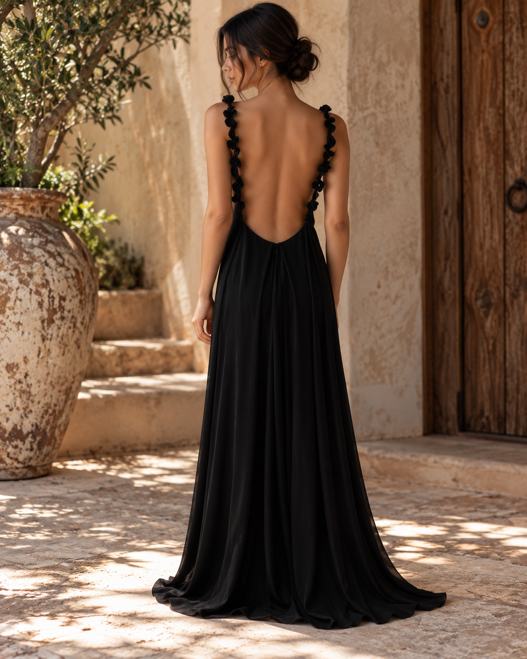 UMA RUFFLED MAXI DRESS